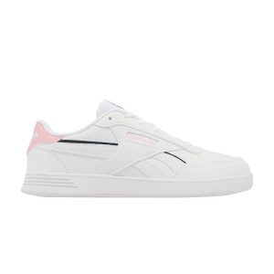 Reebok Court Advance Vegan White Pink Glow   Cloud-White Forest-Green (HR1501)