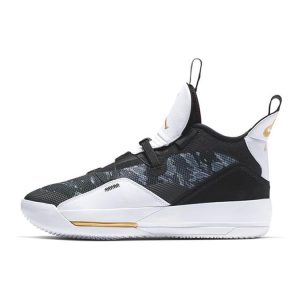 Air Jordan 33 PF Metallic Gold Black White (BV5072-016)