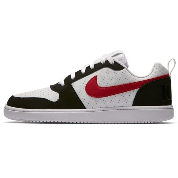 Nike Court Borough Low White Black Red Gym-Red (838937-102)