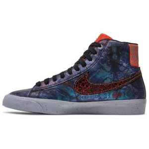 Nike Blazer Mid PRM QS Area 72  Total-Crimson Black (598124-800)