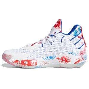 Adidas Dame 7 Fine China   White Cloud-White Royal-Blue (FZ1102)