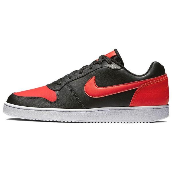 Nike Ebernon Low Black Habanero Red   Habanero-Red-White (AQ1775-004)