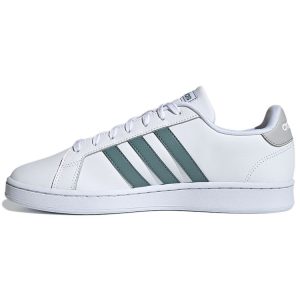 Adidas Grand Court White Green   Cloud-White Grey (FY8197)