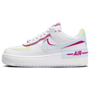 Nike Air Force 1 Shadow White Blue Tint Fireberry Light-Lemon-Twist (FQ8885-100)