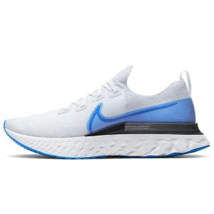 Nike React Infinity Run Flyknit White Photo Blue True-White Pure-Platinum (CD4371-101)