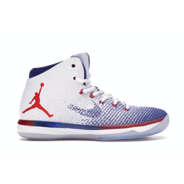 Air Jordan 31 Olympic White University-Red-Deep-Royal-Blue (845037-107)