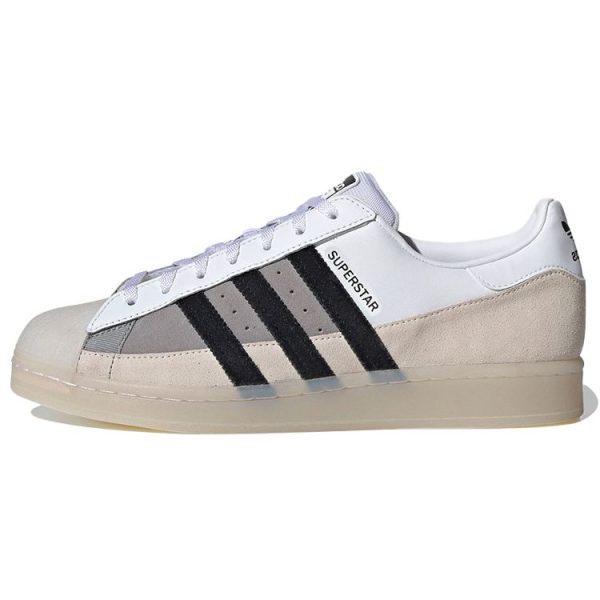 adidas Superstar White Light Charcoal Cloud-White Core-Black (FX5565)