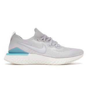 Nike Epic React Flyknit 2 Pure Platinum White Pure Platinum Wolf Grey White BQ8928 004 SNEAKER SEARCH