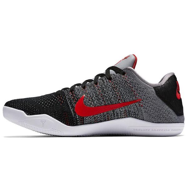 Nike Kobe 11 Elite Low Tinker Muse Black Cool-Grey Black-University-Red (822675-060)