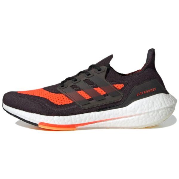 Adidas UltraBoost 21 Carbon Solar Red   Black Core-Black (FZ2559)