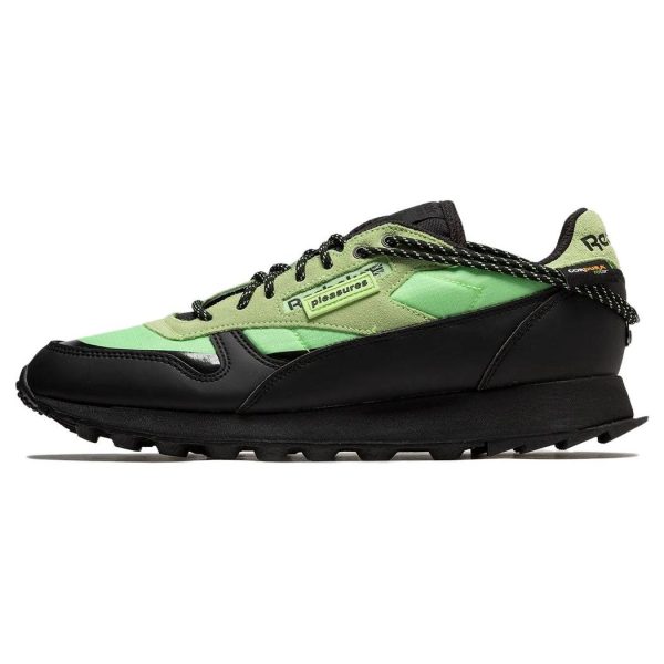 Reebok Pleasures x Classic Leather Neon Mint Green Core-Black (H06244)