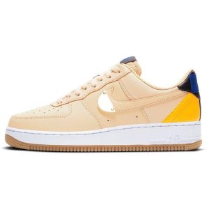 Nike NBA x Air Force 1 07 LV8 Sesame University Gold Cream Deep Royal Blue (CT2298-200)