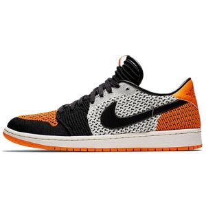 Air Jordan 1 Low Flyknit Shattered Backboard Orange Sail Black-Copper-Flash (AH4506-100)