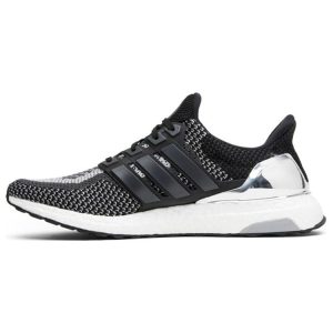 adidas UltraBoost 20 J Silver Medal Black Core-Black Metallic-Silver (BA9615)