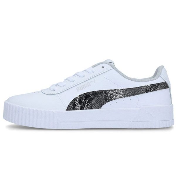 Puma Carina Leather FS Snakeskin - -   White Silver (382384-02)