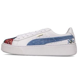 Puma Platform Hyper Embroidered Floral    Puma-White (366123-01)