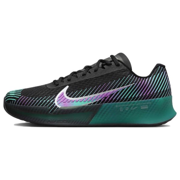 NikeCourt Air Zoom Vapor 11 Attack Premier Deep Jungle Fuchsia Black Clear-Jade-Ii Multi-Colour (FD6693-001)