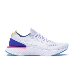 Nike Epic React Flyknit OG White White-Racer-Blue-Pink-Blast (AQ0070-101)