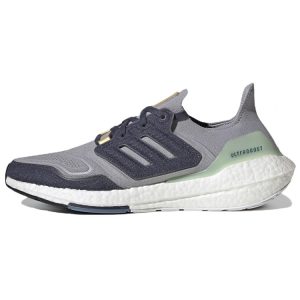 adidas UltraBoost 22 Halo Silver Shadow-Navy Linen-Green (GX9158)