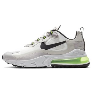 Nike Air Max 270 React White Grey Electric Green Summit-White Vast-Grey Silver-Lilac (CI3866-100)