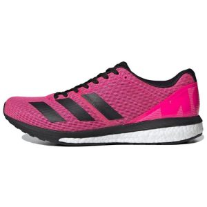 adidas Adizero Boston 8 Wide Shock Pink Black Core-Black Cloud-White (F34059)