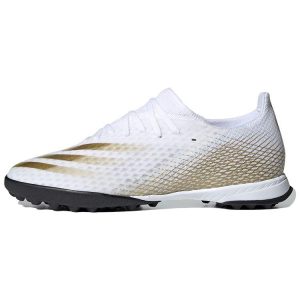 Adidas X Ghosted3 TF White Metallic Gold Melange   Cloud-White Core-Black (EG8199)