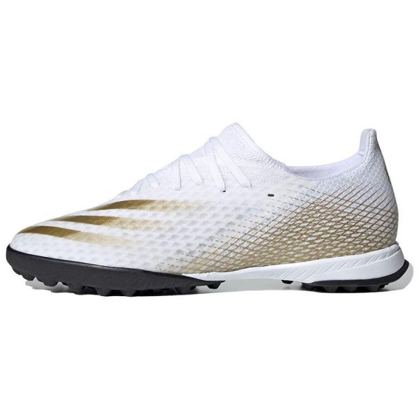 Adidas X Ghosted3 TF White Metallic Gold Melange   Cloud-White Core-Black (EG8199)