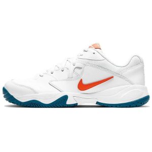 Nike Court Lite 2 White Green Abyss Praline Team-Orange (AR8836-105)