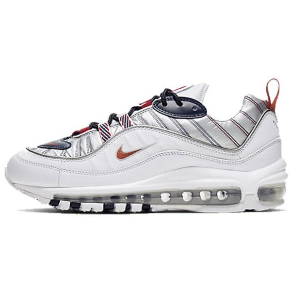 Nike Air Max 98 PRM Starfish White Wolf-Grey Gym-Red (CQ3990-100)