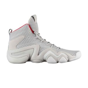 Adidas Crazy 8 ADV Primeknit Grey   Grey-Two Footwear-White Hi-Res-Red (CQ1013)