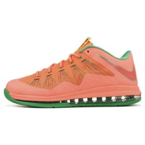 Nike Air Max LeBron 10 Low Watermelon Orange Birght-Mango Birght-Mango-Gamma-Green (579765-801)