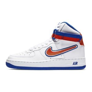 Nike Air Force 1 High LV8 Sports GS Knicks White Team-Orange-Game-Royal (AV3804-100)