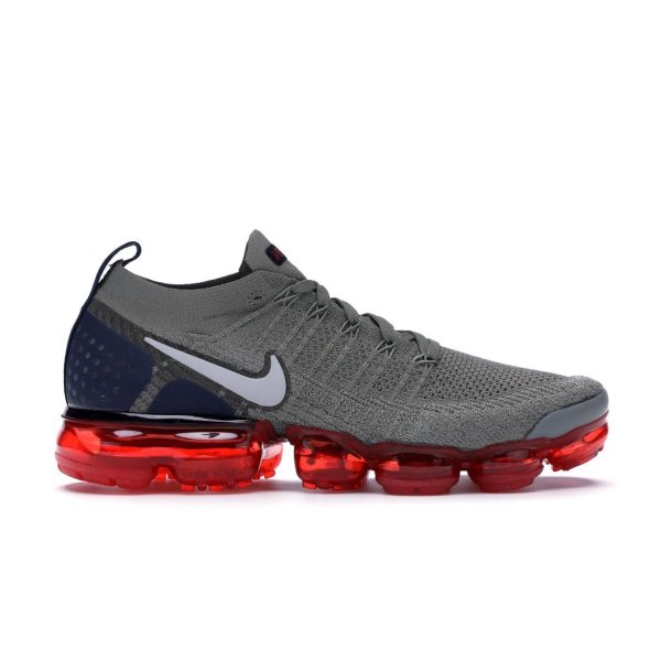 Nike Air VaporMax Flyknit 2 Dark Stucco Grey Obsidian-Habanero-Red-Grey-Fog (942842-010)