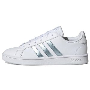 Adidas Grand Court Base White Vision Metallic   Cloud-White Grey-Two (GZ8164)