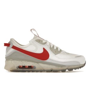 Nike Air Max Terrascape 90 White Red Clay Summit-White Pure-Platinum Wolf-Grey (DQ3987-100)