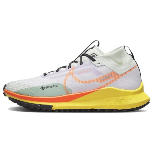 Nike React Pegasus Trail 4 GORE-TEX Barely Grape Total Orange White Barely-Green Yellow-Strike (DJ7926-500)