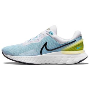 Nike React Miler 3 White Chlorine Blue Vivid-Sulfur Black (DD0490-100)