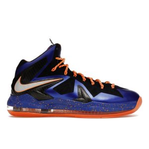 Nike LeBron 10 PS Elite Superhero Blue Hyper-Blue Pure-Platinum-Blackened-Blue-Bright-Citrus (579827-400)