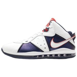 Nike Lebron 8 Veterans Day White White-Midnight-Navy-Varsity-Red (417098-100)