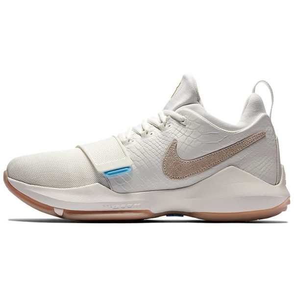 Nike PG 1 Ivory White Oatmeal-Gum-Light-Brown-Vivid-Sky (878627-110)