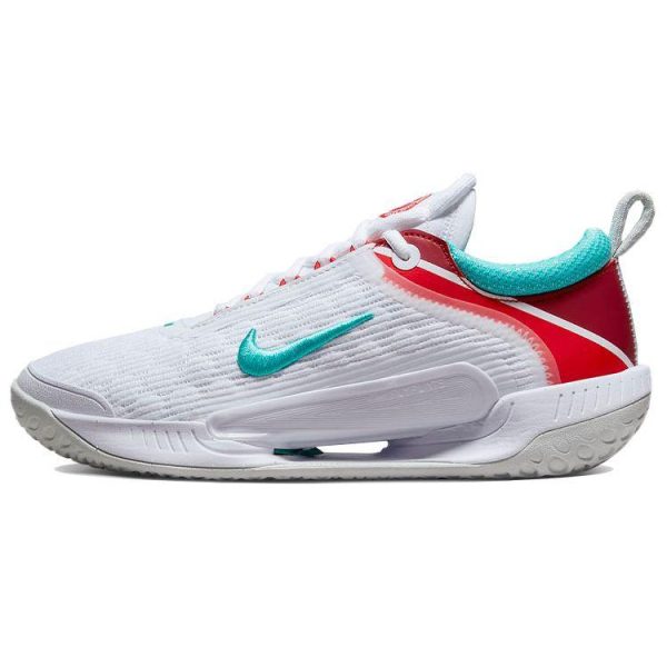 NikeCourt Zoom NXT White Habanero Red Teal   - (DH0222-136)