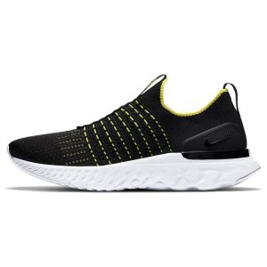 Nike React Phantom Run Flyknit 2 Black Sonic Yellow (CJ0277-004)