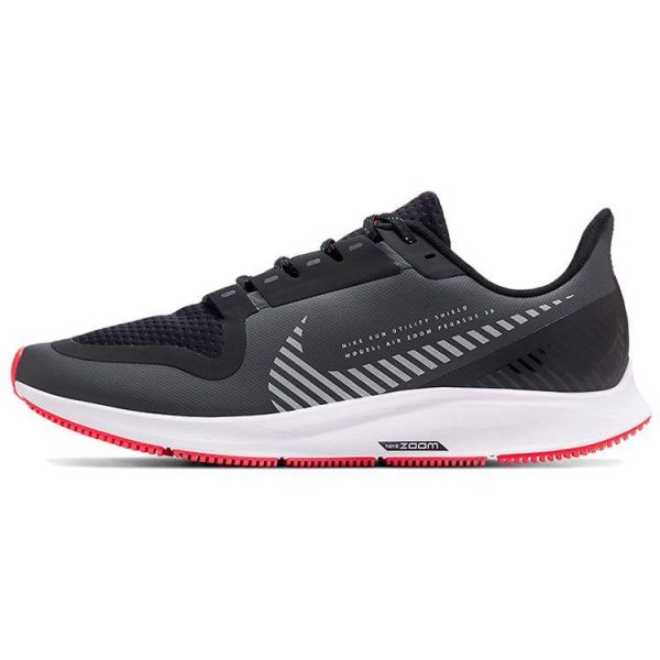 Nike Air Zoom Pegasus 36 Shield Dark Smoke Grey Silver   - (AQ8005-004)