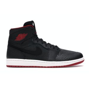 Air Jordan 1 Retro High Nouveau Snakeskin Black White Gym-Red (819176-001)