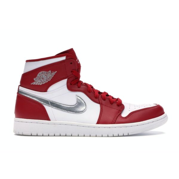 Air Jordan 1 Retro High Silver Medal Red Gym-Red Metallic-Silver-White (332550-602)