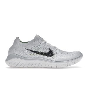 Nike Free RN Flyknit 2018 White Platinum Black Pure-Platinum (942839-100)