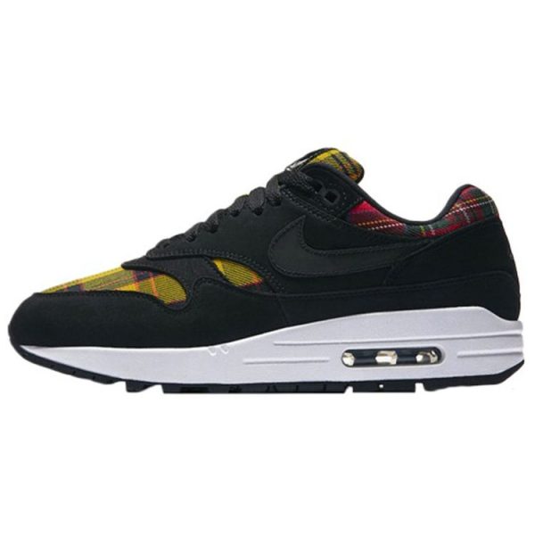 Nike Air Max 1 SE Tartan Black University-Red Amarillo (AV8219-001)