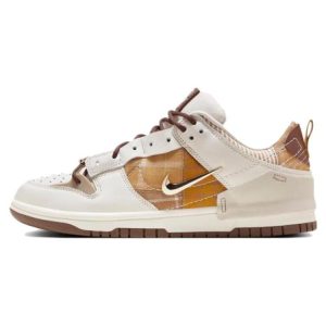 Nike Dunk Low Disrupt 2 Cacao Wow Plaid Brown Phantom Sail-White (FV3640-071)