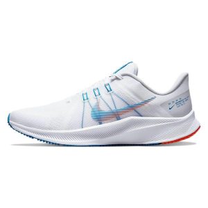 Nike Quest 4 White Pure Platinum Imperial-Blue Multi-Color (DA1105-101)