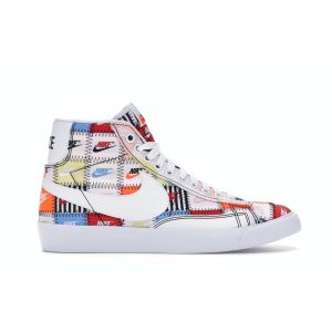 Nike Blazer Mid Patchwork White Multi-Color (CI9887-100)